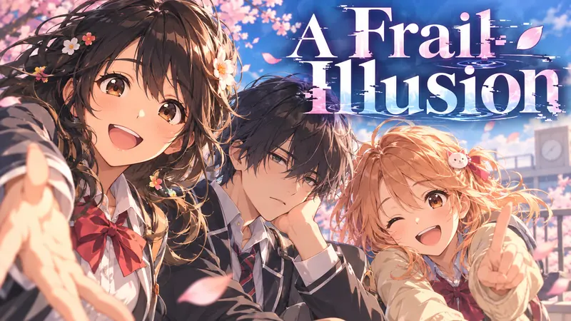 A Frail Illusion, a visual novel dialogue scene made on Chatforce