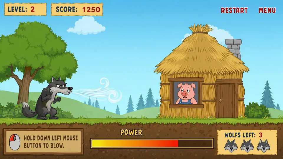 Three Pigs Wolf Defense
